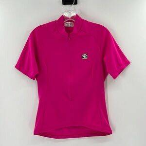 Pearl Izumi Women's Technical 3/4 Zip Pullover Cycling Jersey - Pink - 8